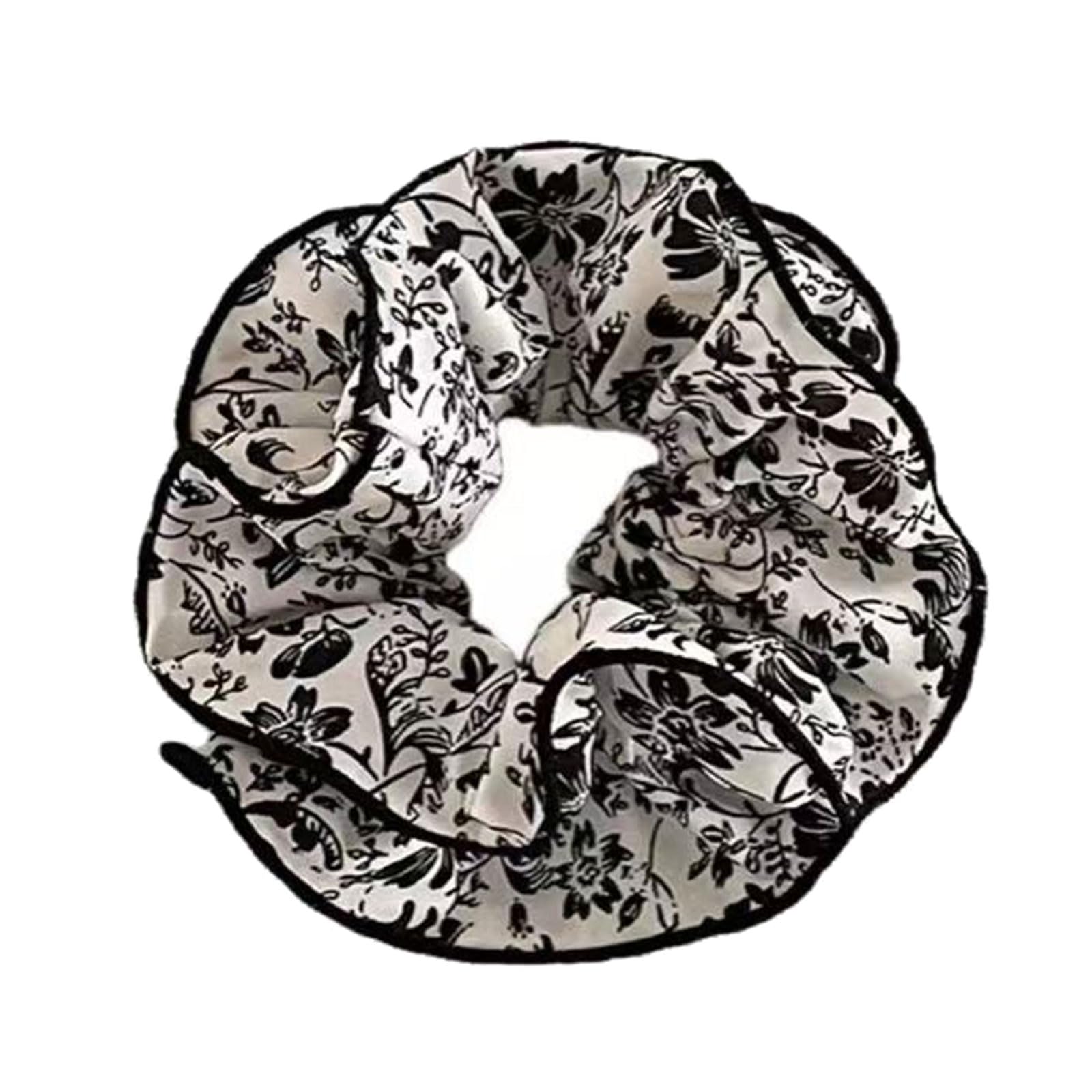 YUXITA French Lace Floral Scrunchies Hair Tie For Women Lady Girls Elegant Bun Accessory 2025 Headdress