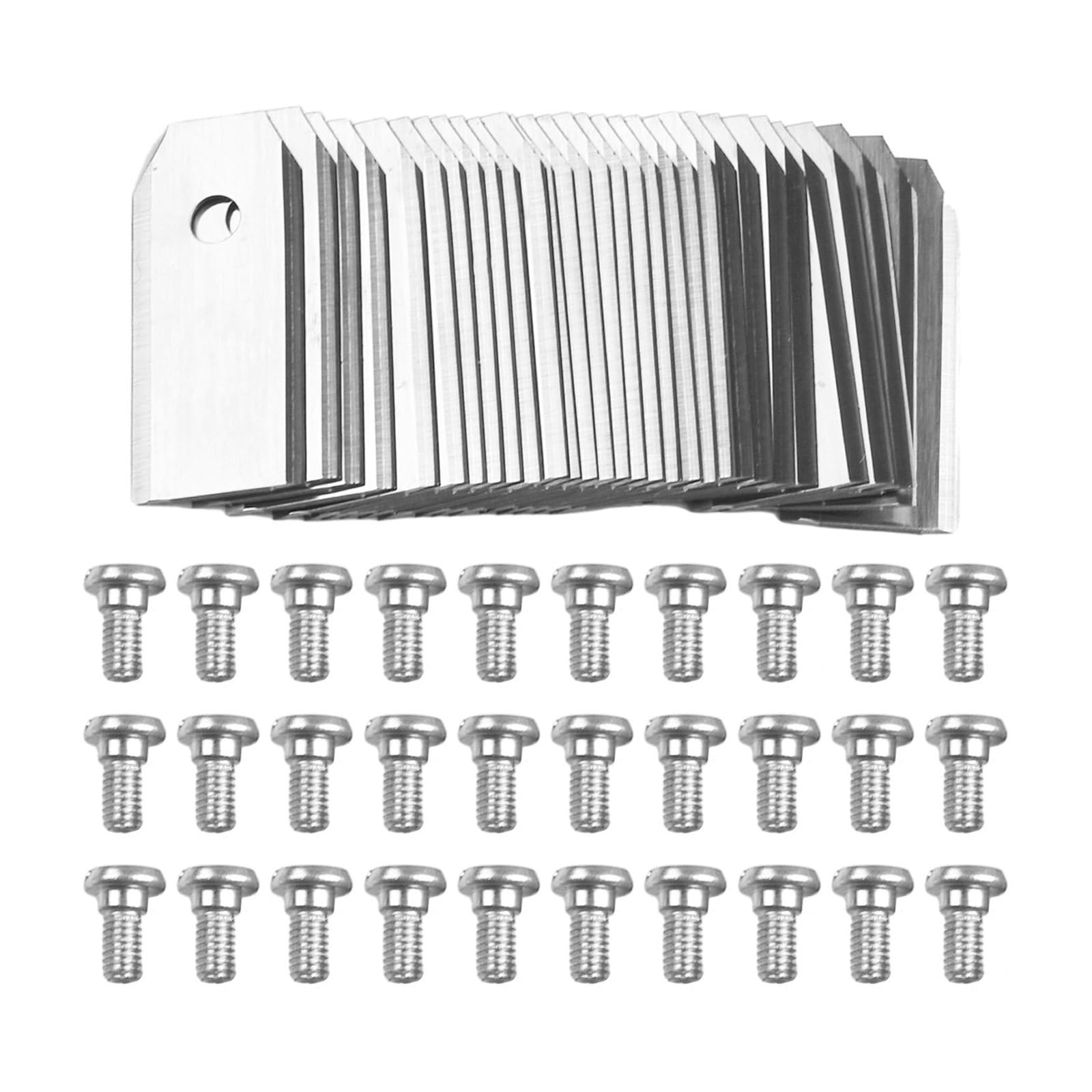 Lama di ricambio for tosaerba Lame for tagliaerba in acciaio inossidabile Lunghezza 43 mm Accessori for utensili elettrici da giardino for tosaerba robotizzato(18pcs sliver)
