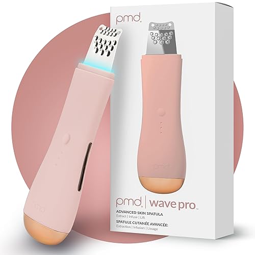 PMD Wave Pro - Espátula avanzada para la piel de grado profesional - Extracción, infundir y levantar - SonicGlow Vibración y tecnología E-Wave -