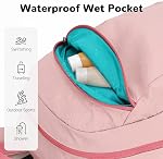 25L Small Foldable Hiking Backpack Daypack with Wet Pocket for Women, Ultralight Packable Backpack for Travel Gym