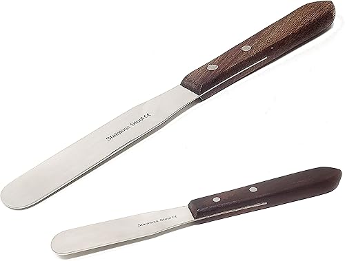 A2Z - Espátula de glaseado para tartas de acero inoxidable de calidad profesional para decoración de pasteles de panadería, hoja flexible resistente