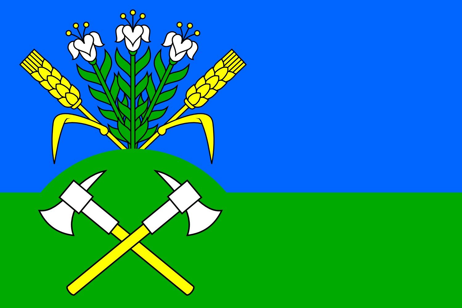 Drapeau Large Svojek CZ pavillon vectoriel grand format pour mât