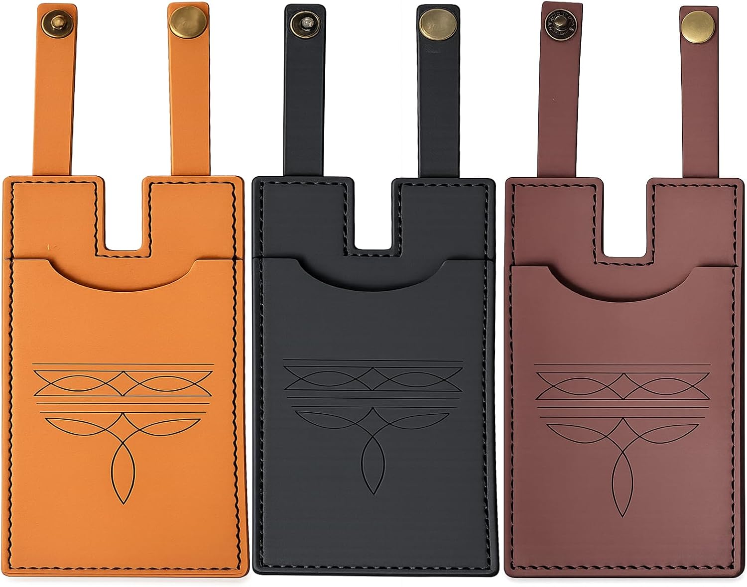 3 PCS Boot Wallet, Boot Wallet with Snap Strap, Western Wallet and Ankle Wallet for Women (4)