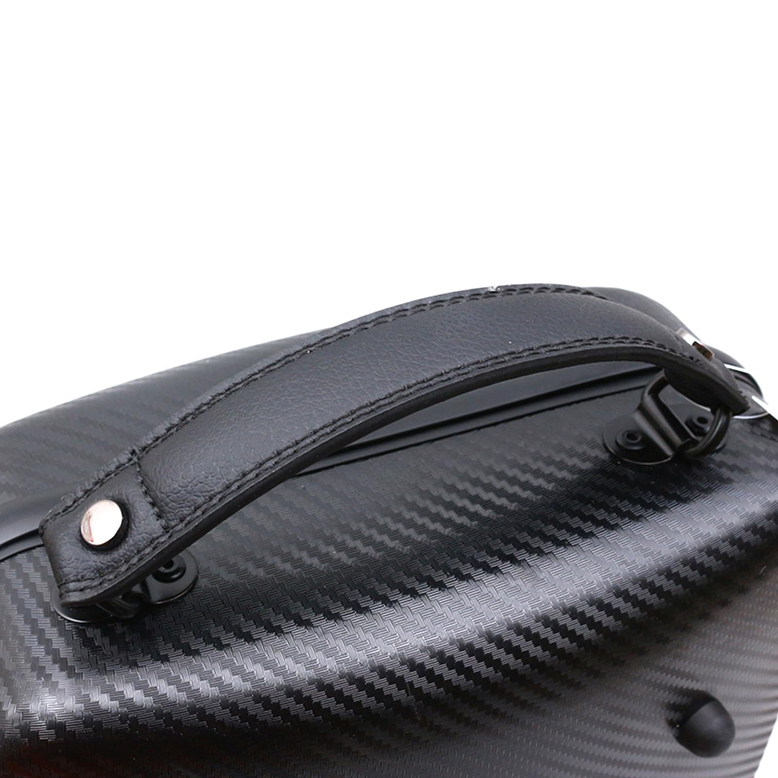 Étui pour violon 4/4 en fibre de carbone rectangulaire avec serrure à code - Étui léger et coloré avec sangle solide - Noir avec serrure à code