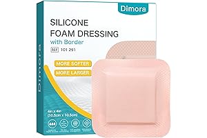 Dimora Ultra Soft Silicone Foam Dressing 4"x4": Advanced Treatment for Bed Sores on Buttocks