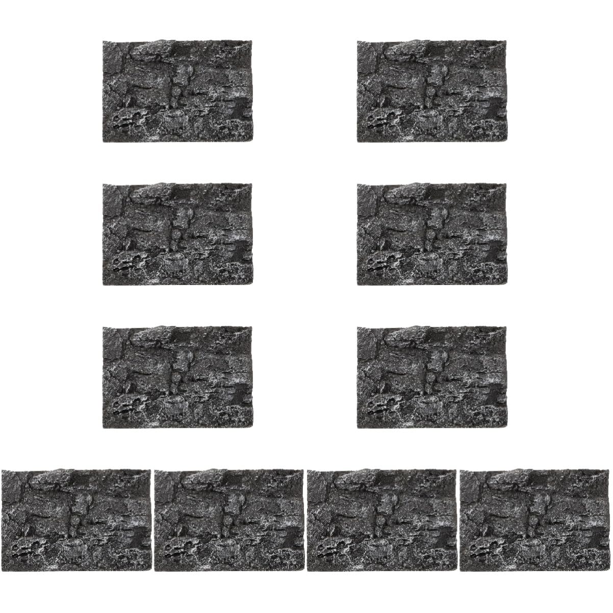Didiseaon Corteza De Corcho para Belenes 10 Piezas Losa De De Fondo Reptiloil Fondos De Acuario Fondo del Acuario Decoraciones De Peceras Fondo De De Reptil Fondo De Terrario Se Aferra 3D PU Tanque