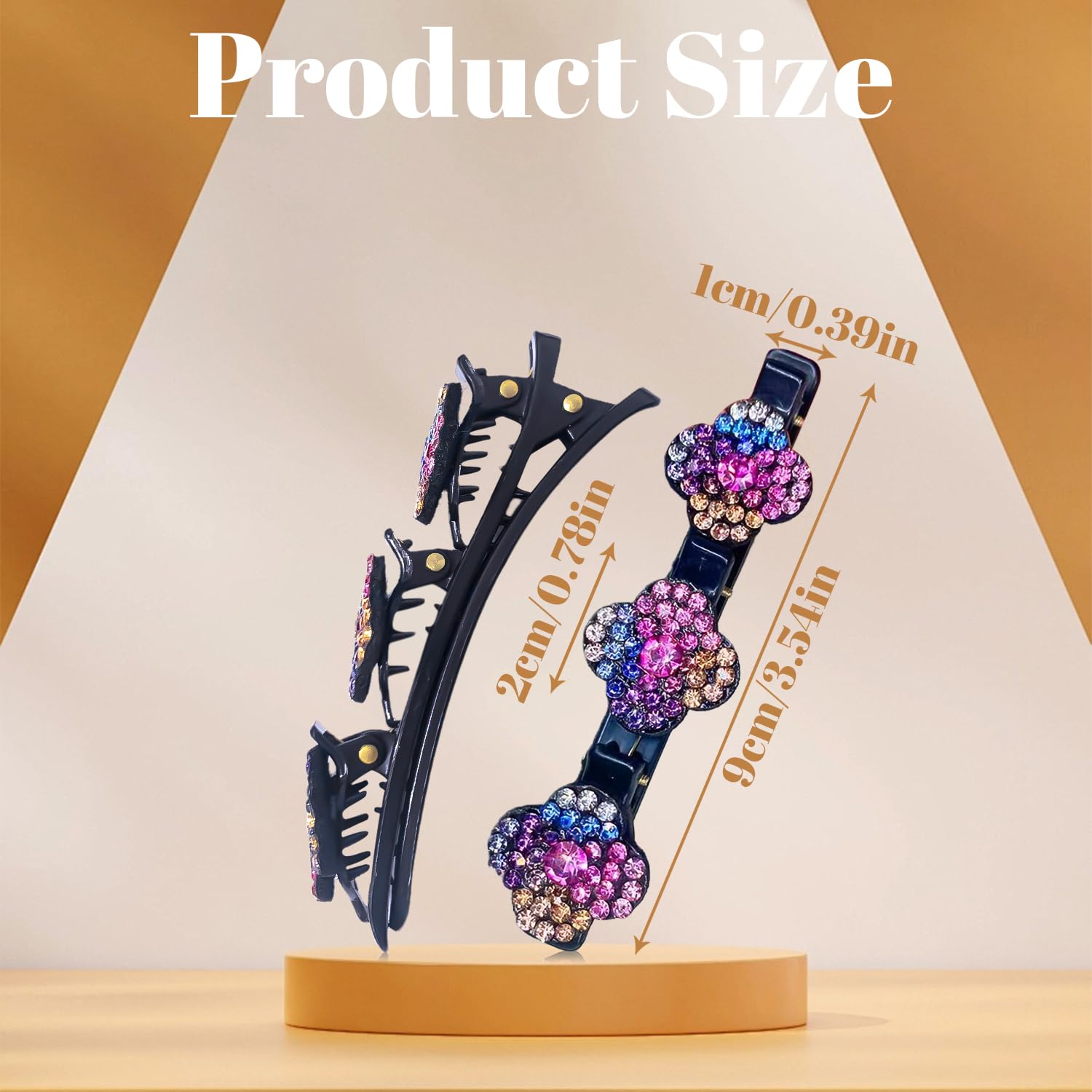 4 Pcs Braided Hair Clips - Image 2