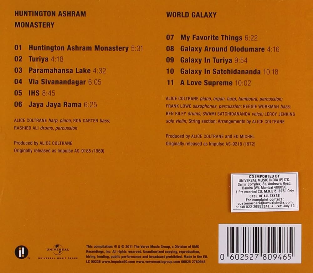 Alice Coltrane–HuntingtonAshramMonastery Alice Coltrane - Huntington Ashram Monastery (SHM-CD