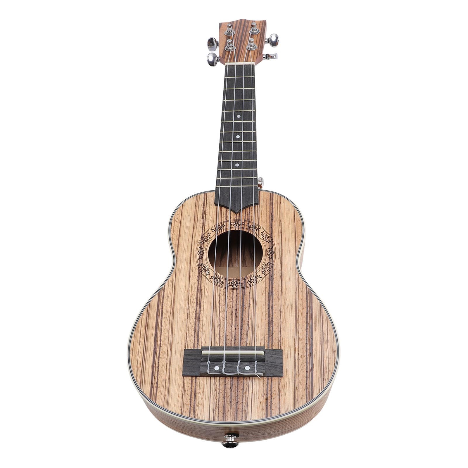 Ukulele Soprano 21 in Zebrano Kit per Principianti - Texture Splendida Ukulele Dal Suono Caldo e Ricco per Bambini Adulti con Borsa da Esposizione, Accordatore, Corde in Nylon, Bretelle