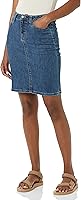 Amazon Essentials Women's Classic 5-Pocket Stretch Denim Skirt - Comfortable Fit, Plus Size Available