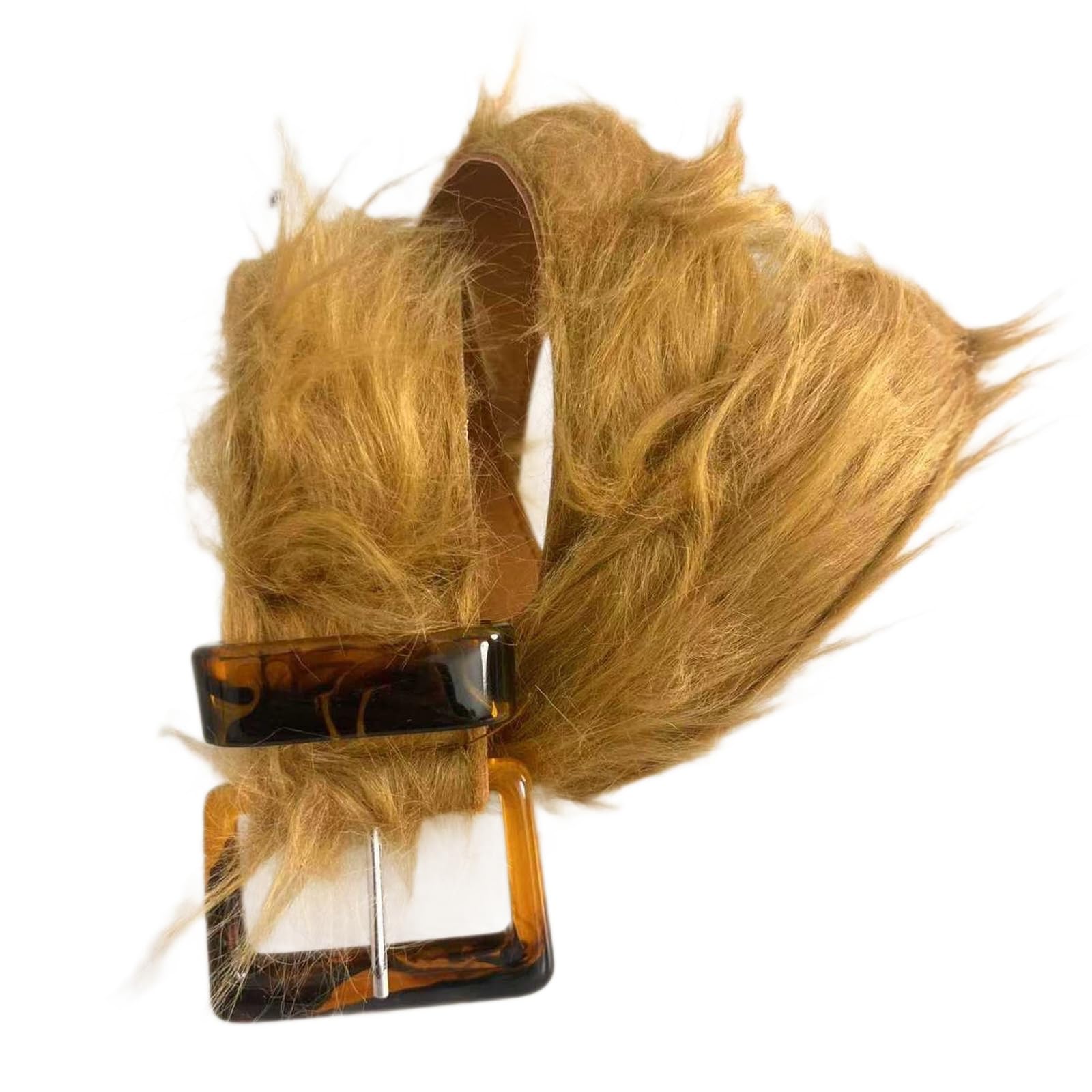 MICFENY Elegant Faux Hair Belt With Modifiable Mixture Ending Comfortable Unisex Plan For Casual And Party Wear
