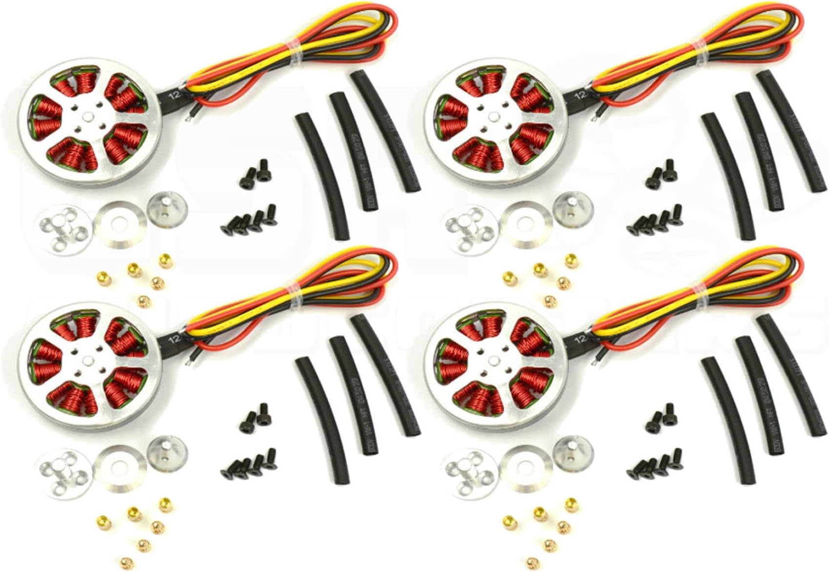 4pcs USAQ 5010 Brushless Motor 360KV 2-6S High Torque for 14-18 Inch Propellers