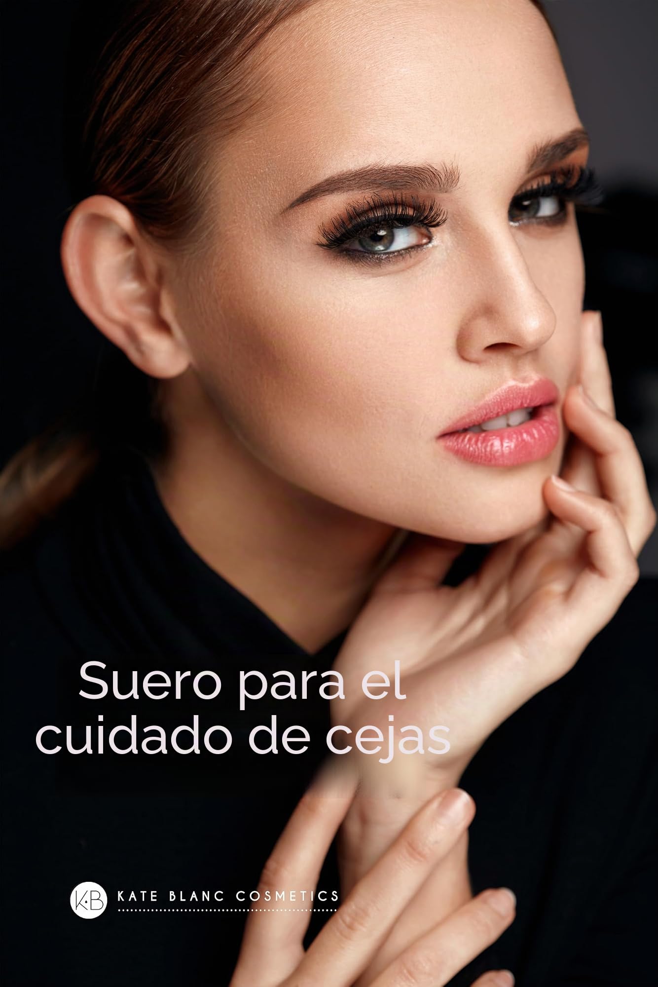 Kate Blanc Cosmetics Aceite de ricino orgánico (4 onzas), 100 % puro, prensado en frío, sin hexano. Aceite natural para cabello, pestañas, cejas. Hidratante de piel con kit de iniciación
