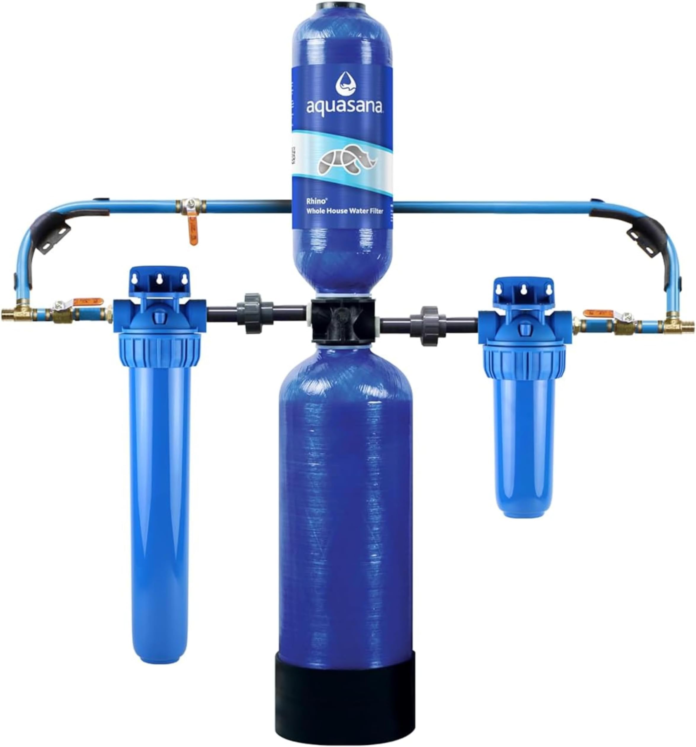 Aquasana Whole House Water Filter System | 1,000,000 Gallons | Carbon & KDF Media | Reduces 97% Chlorine & Sediment | Includes Pre- and Post-Filters | Rhino EQ-1000