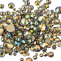 Vista 9 de Diamantes de imitación de espalda plana gemas redondas DIY decorativo Nail Face y accesorios de ropa ss3-20 mezcla (1440pcs cristal AB)