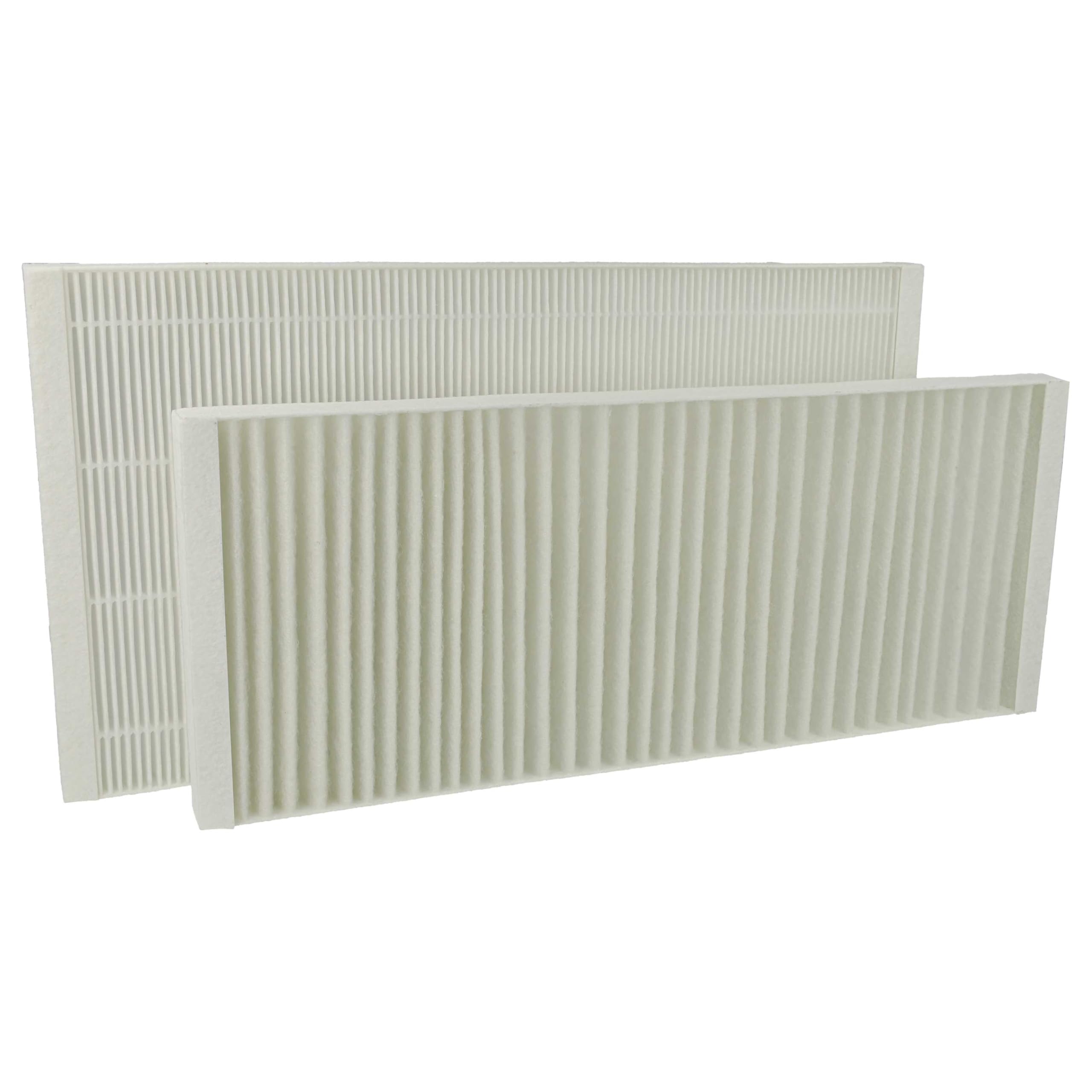 vhbw Filterset kompatibel mit Viessmann Vitovent 300-F Lüftungsgerät - Luftfilter G4 / F7 (2 Stück), Weiß