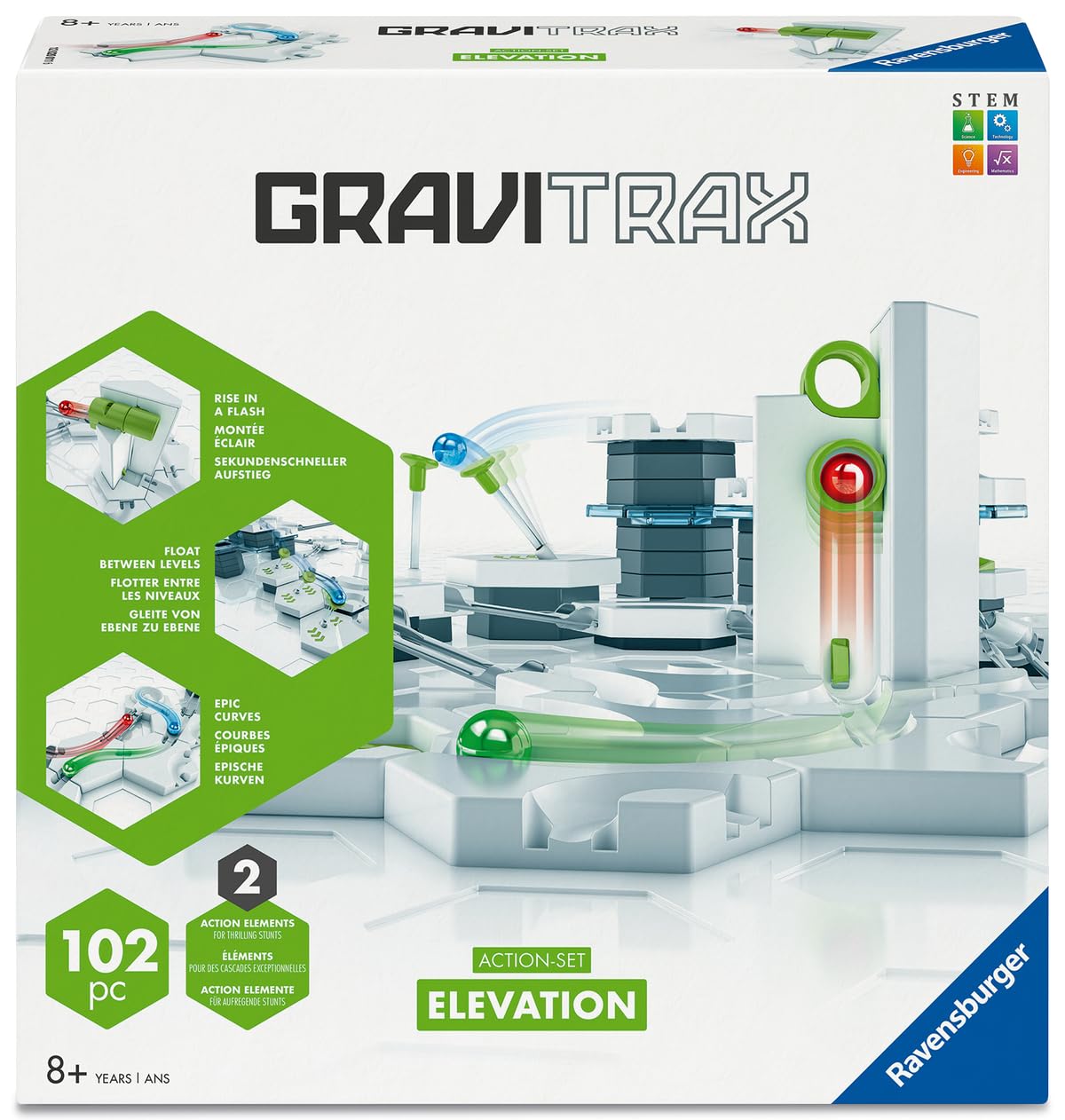 Ravensburger - Gravitrax - Starter Set 102 pièces - Circuit de Billes - Jeu de Construction créatif - Dès 8 Ans - 12020011
