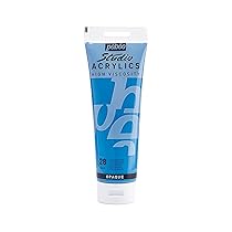 Pébéo – Studio Acrylics Fine Acrylic – Vernice acrilica Blu – Blu ceruleo, 250 ml