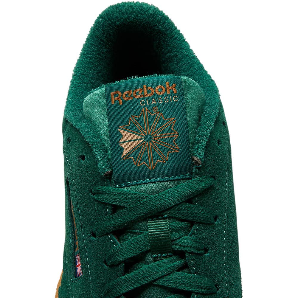 Reebok Club C 85, Scarpe da Ginnastica Basse Uomo, Verde (Dark Green/Wild Brown/Reebok Rubber Gum), 42 EU