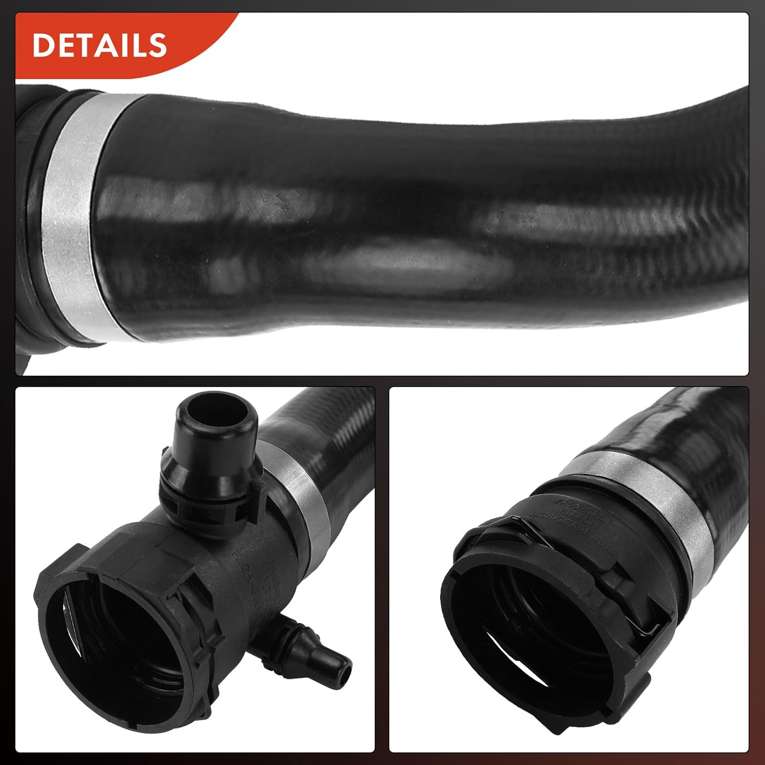 A-Premium Upper Radiator Coolant Hose Compatible with BMW F25 Series X3 2011-2017, F26 Series X4 2015-2018, 3.0L, GAS