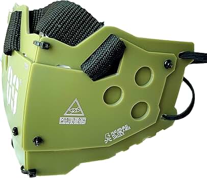 ◆中央町戦術工芸◆　蛍光緑マスク、カチューシャセット ◇中央町戦術工芸◇ 蛍光緑マスク、カチューシャセット Amazon