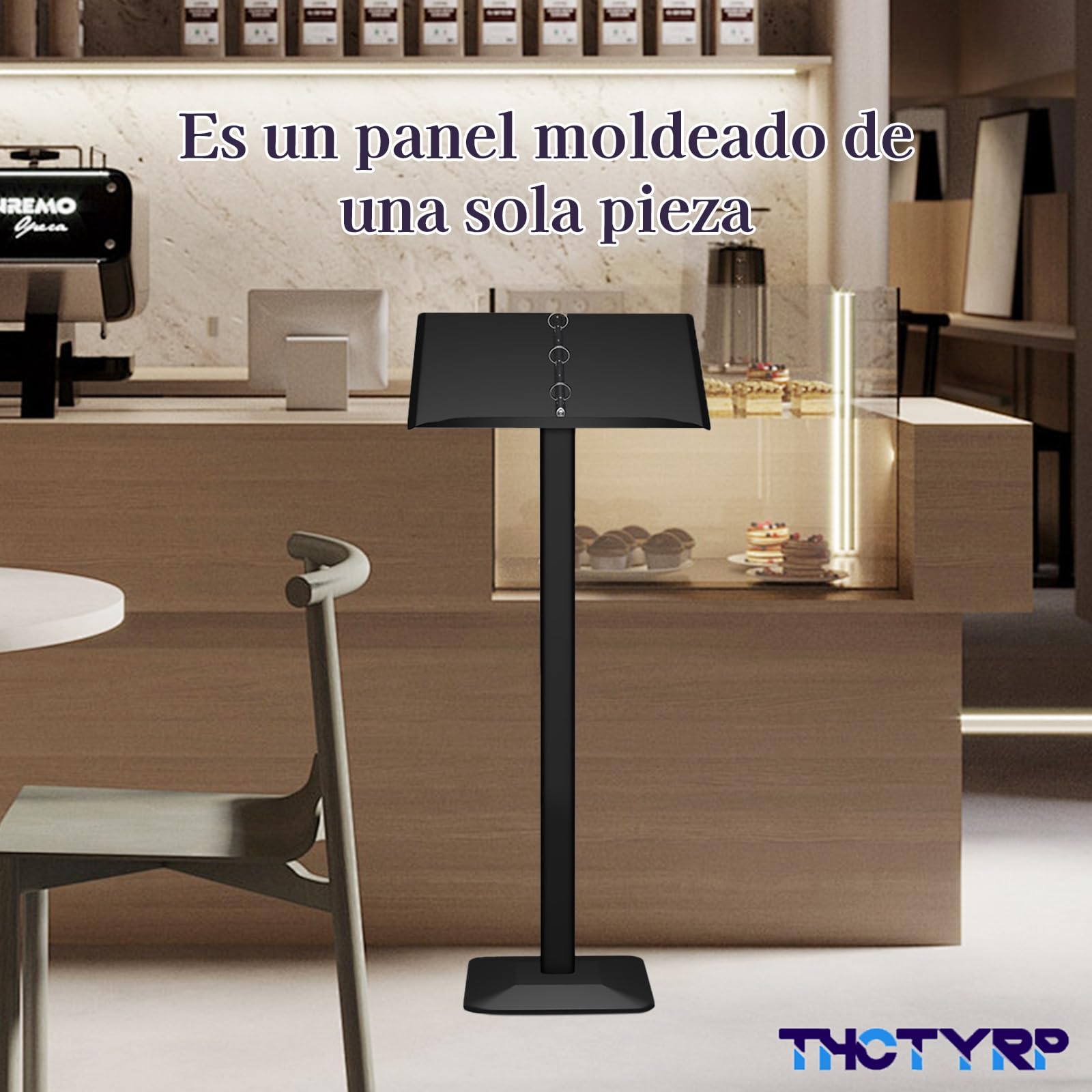 Soporte de menú, soporte para nombres, menús, exterior, pizarra de espera, visualización de menú, soporte para nombres, soporte, cerrado, letrero, herramientas incluidas, fácil de montar