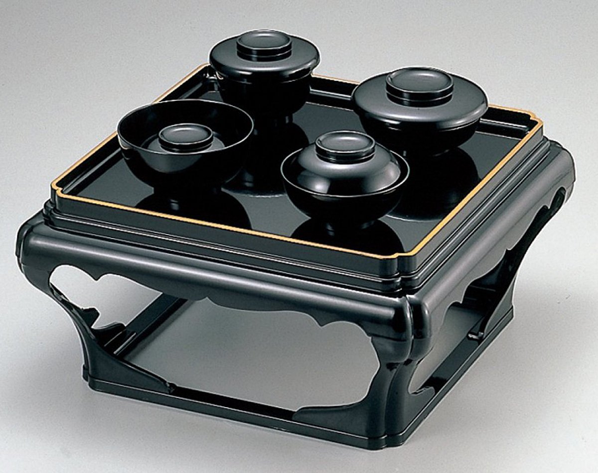 八十椀30客セット、膳付き