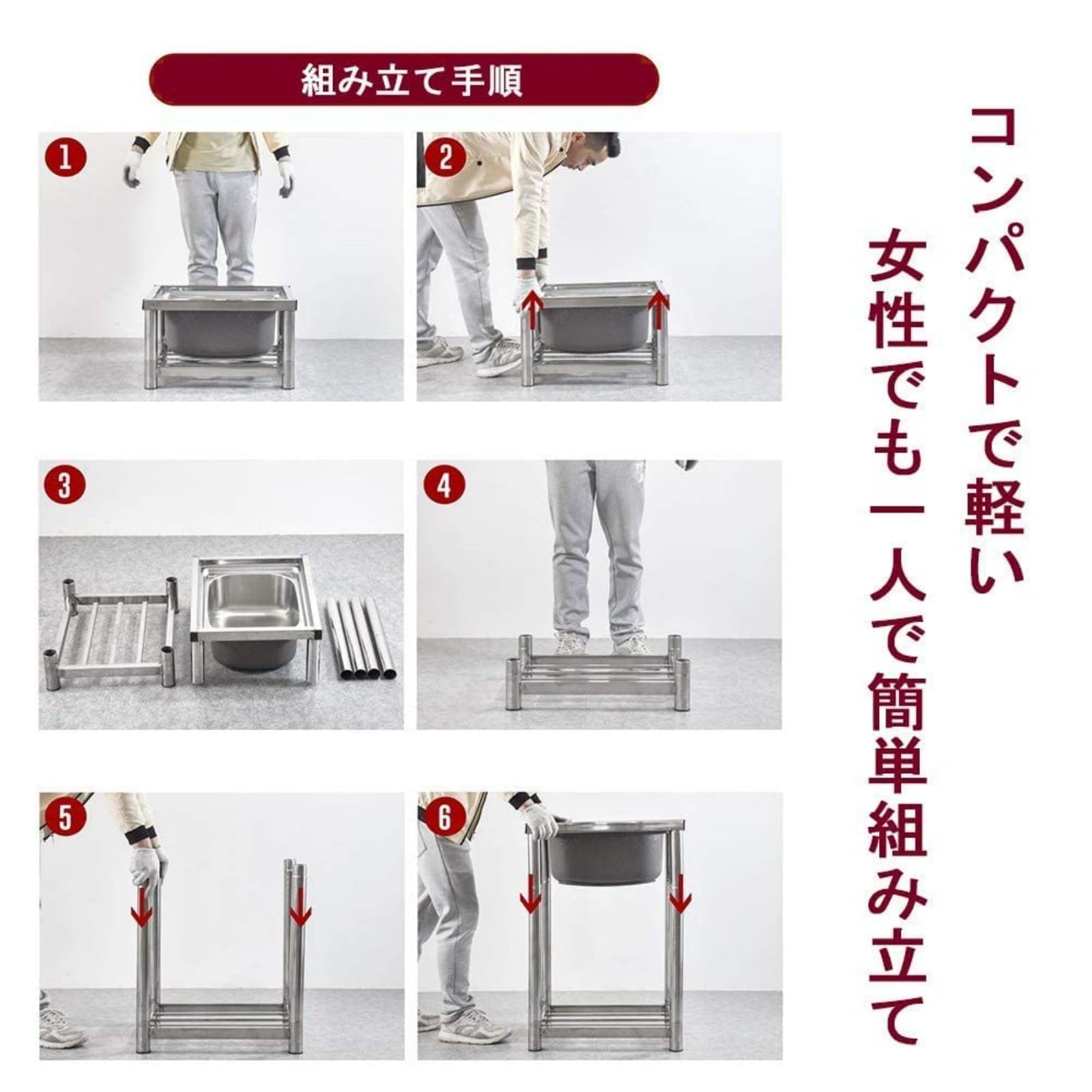 Amazon.co.jp: 簡易流し台屋外シンク流し台 ステンレス キッチンシンク