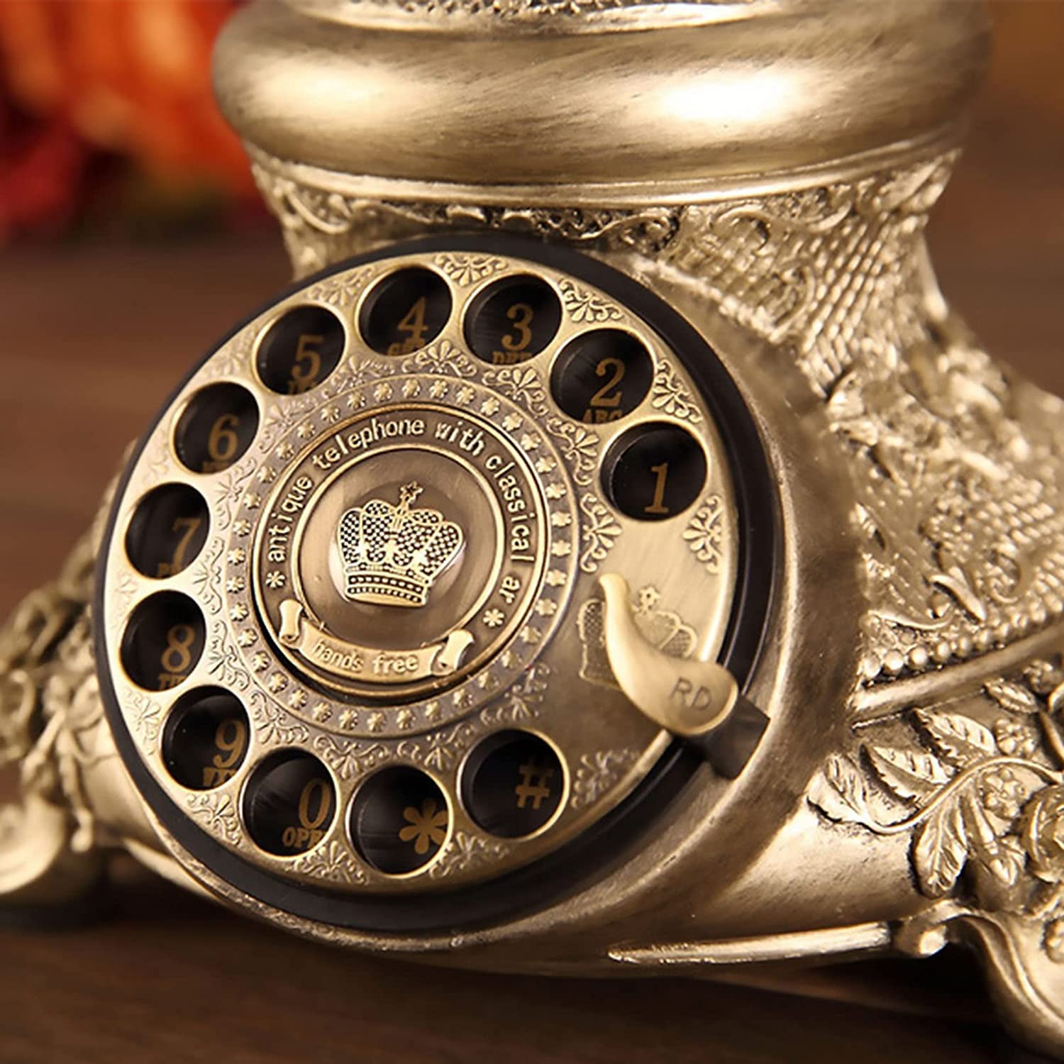 Klasyczny, Biały Telefon Stacjonarny Z Żywicy Do Domu I Biura, Klasyczny Europejski Telefon Retro Dla Osób Starszych
