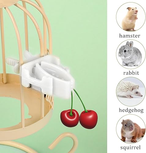 Miniatura 4 de 12 clips para jaula de pájaros, jaula de pájaros, soporte para alimentos, loro, fruta, verduras, clips para alimentador de jaula para periquitos,