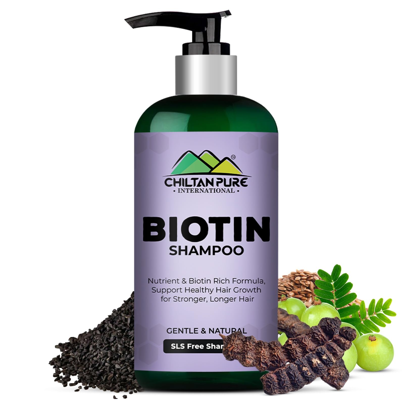 Buy Chiltan Pure Biotin Shampoo Hair Thickening + AntiDandruff Vegan