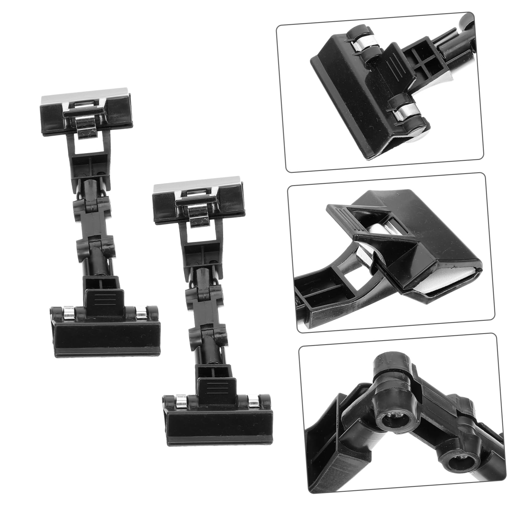GALPADA Lot de 2 Porte-étiquettes Prix Rotatifs Universels pour Supermarché Clip Pivotant pour Affichage Publicitaire et Supports Papier Pratiques