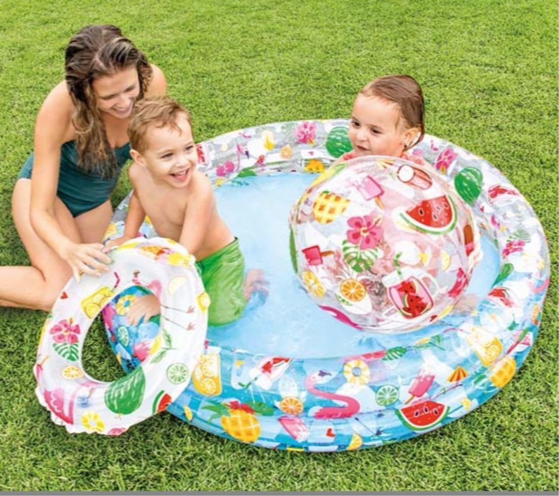 Basen Basen Nad Ziemią Dla Rodzinnego Nadmuchiwanego Basenu Na Podwórku Składany Water Party Ogrodowy