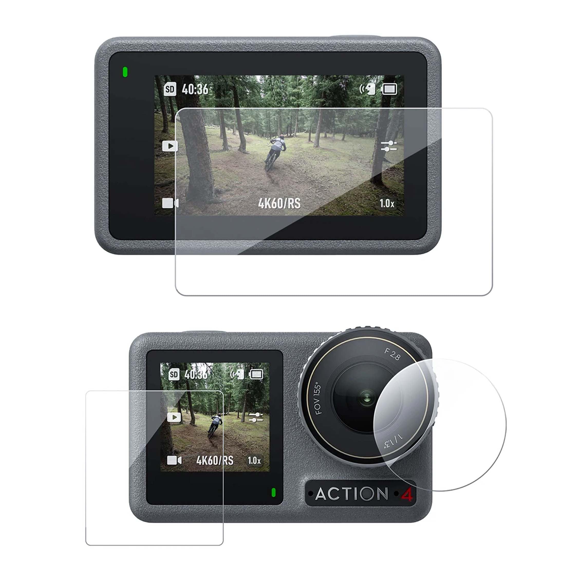 FCS Screen Guard Compatible with DJI Osmo Action 4 Camera Screen Guard | 9H Anti-Shock Flexible Protector, Camera Lens Screen Guard, Screen Protector, 2 Pcs. (Action 4)-image-27
