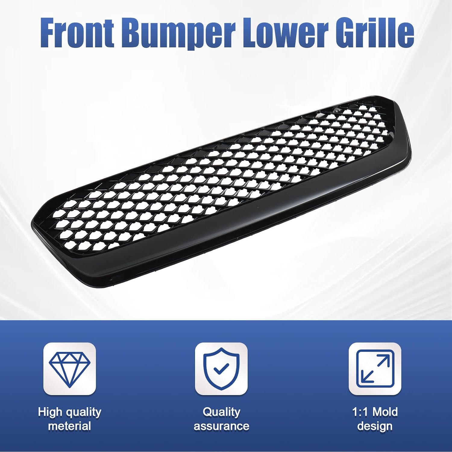 Front Bumper Grille for Subaru WRX 2015 2016 2017 Glossy Black Bumper Upper Grille 91121VA010