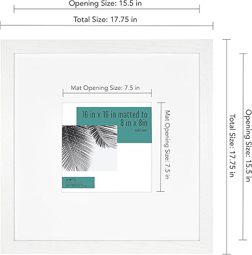 Vista 221 de MCS Studio Gallery Marco para póster de 16 x 24 pulgadas, imitación de veta de madera de color negro, colgar en horizontal o vertical, grande