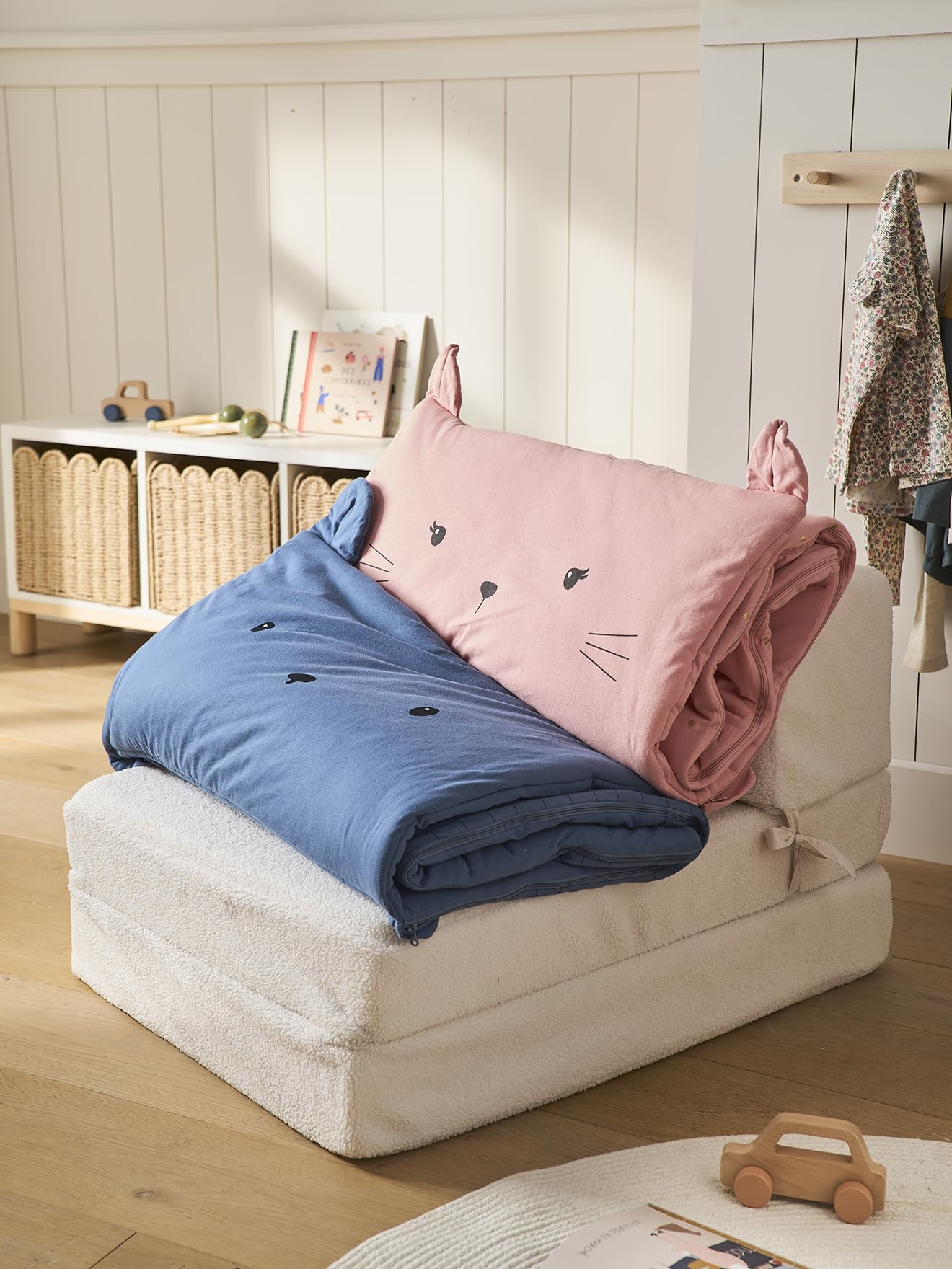VERTBAUDET Schlafsack Katze recycelte Baumwolle