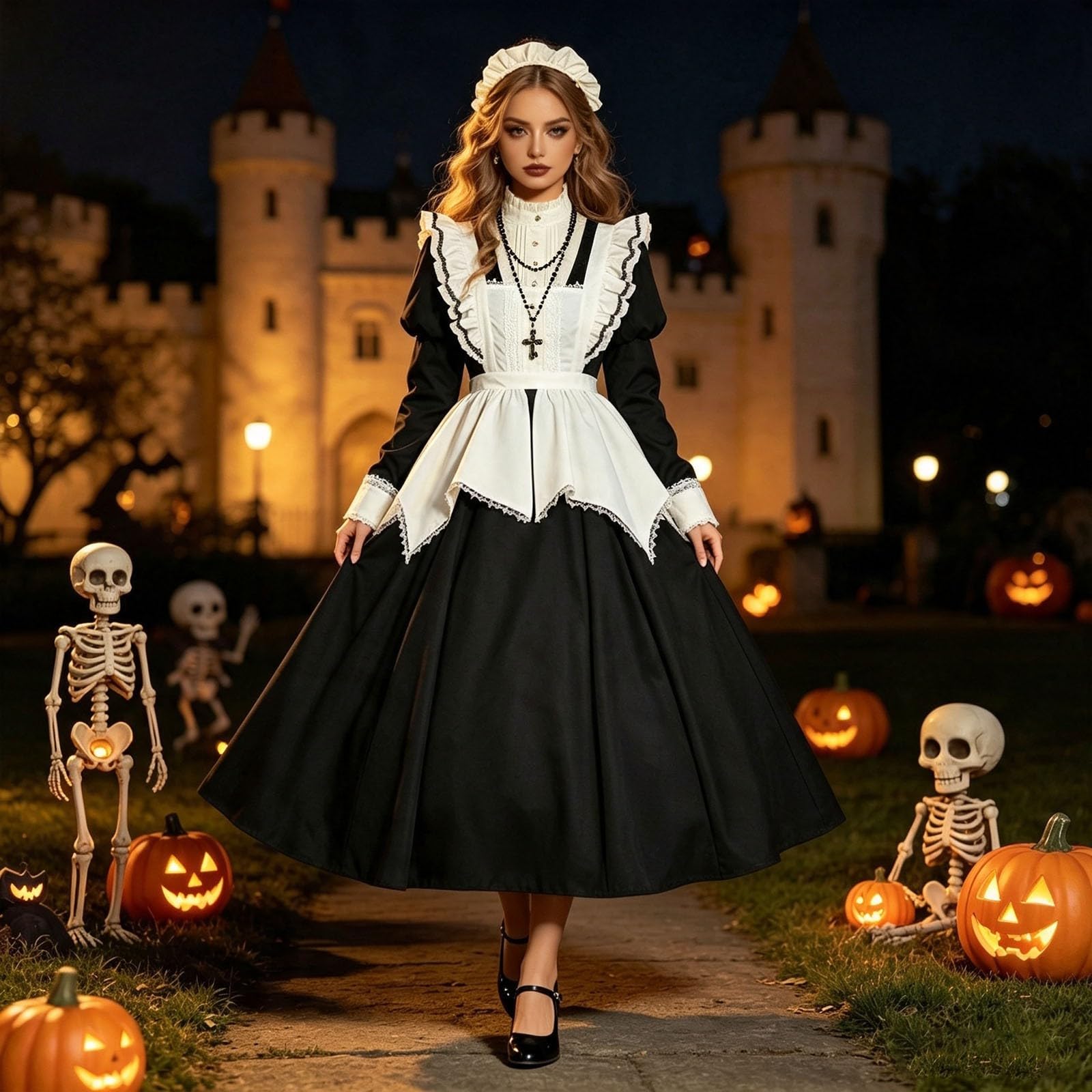 Robe Femme d'halloween Robe Lolita Gothique Grande Taille