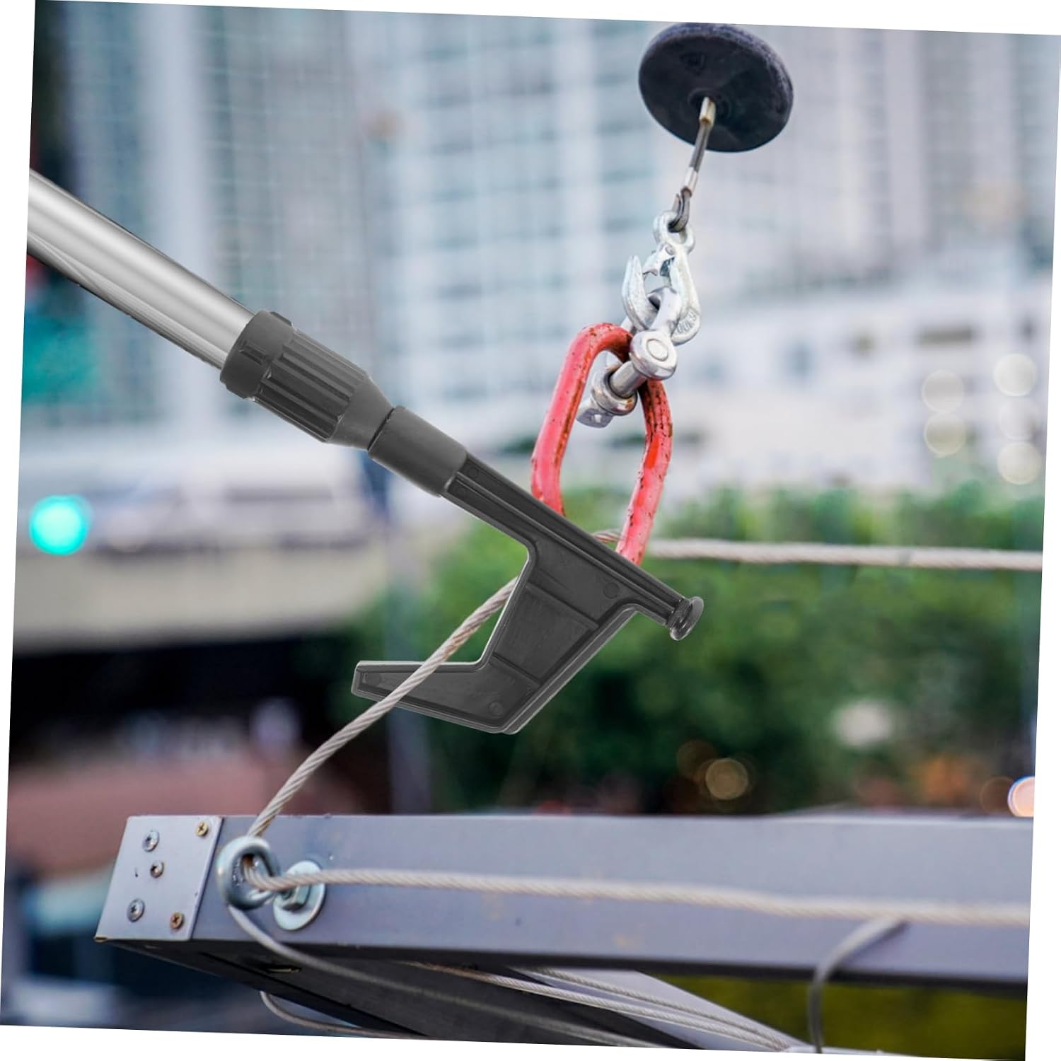 Extension Pole Hook End Attachment Durable Boat Hook for Mooring for Kayaks Boats Lightweight Versatile Design