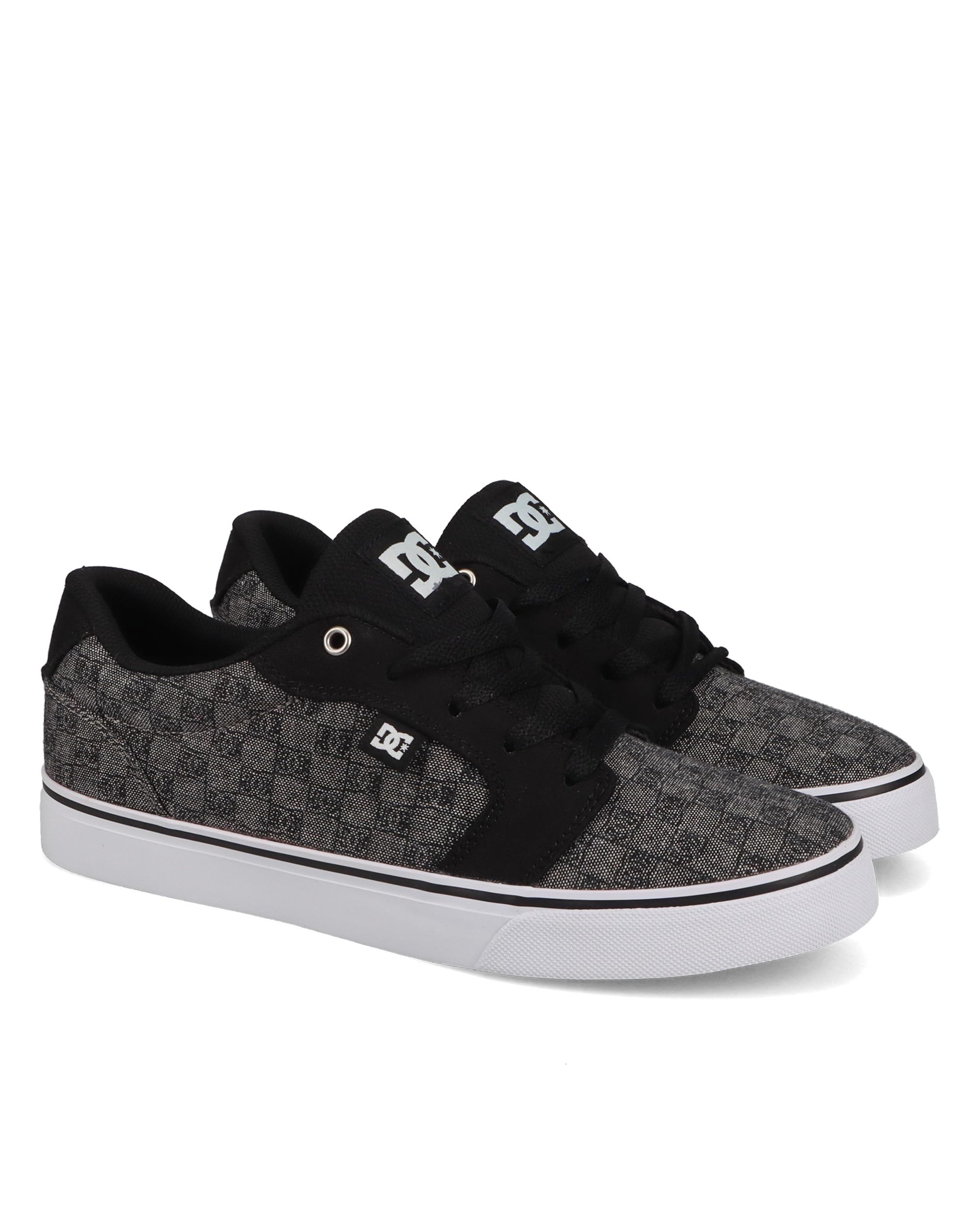 DC Men's Anvil TX SE Skate Shoe, Grey/Black, 11