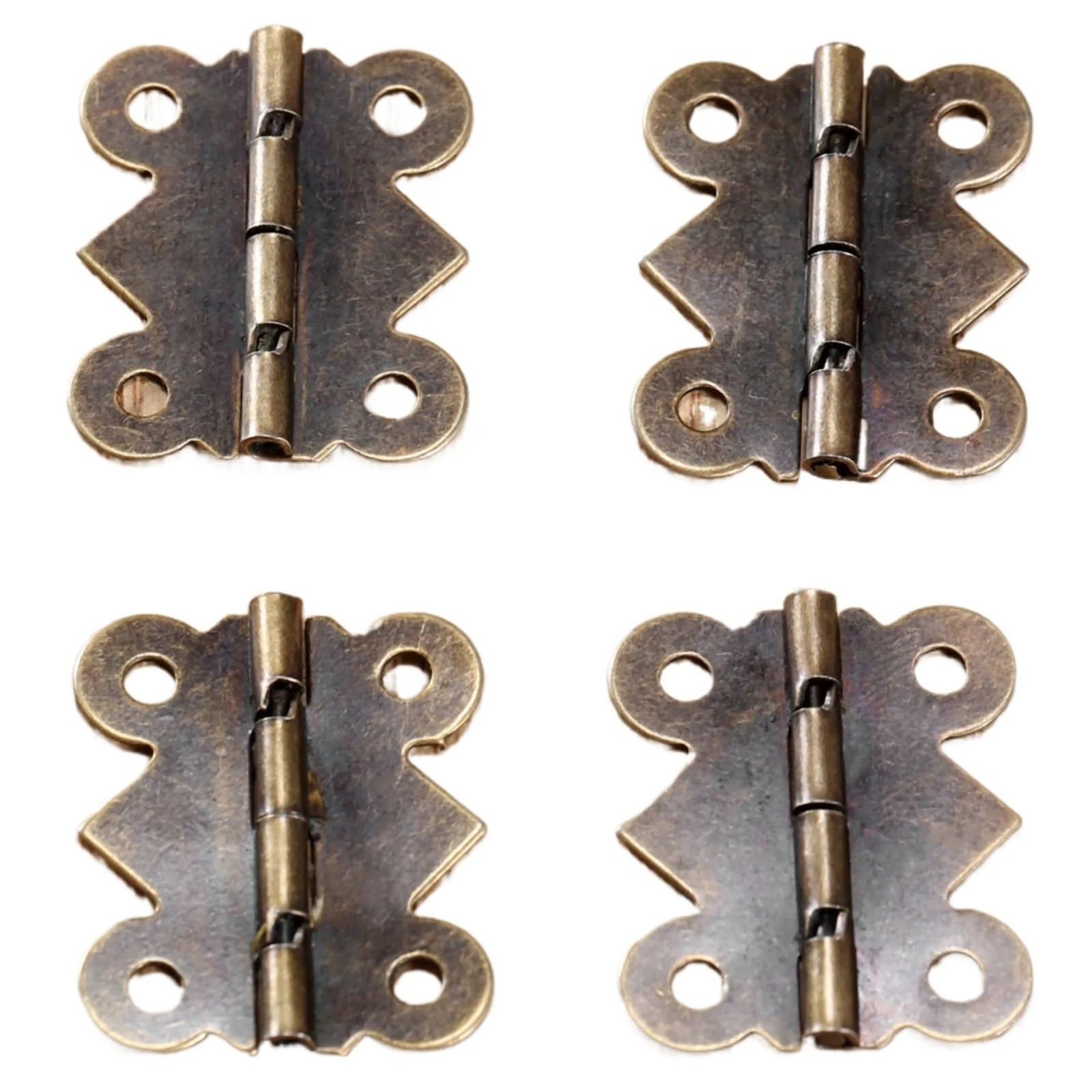 Kdhcvkz One Color 20Pcs 25X20mm Antique Bronze Cabinet Hinge