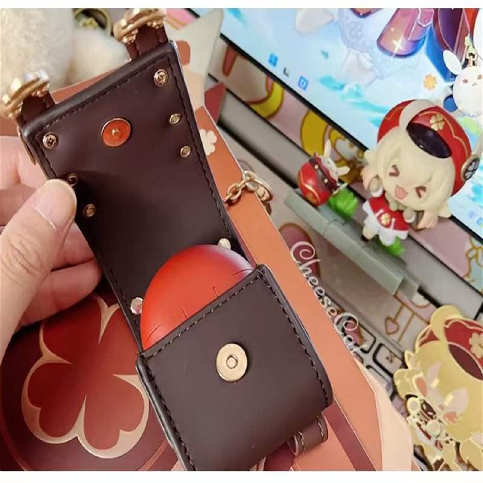 Game Genshin Impact Official Klee Backpack Earphone Case Protective Case for Airpods Pro Redmi Headphone Box with Straps (Style 2) : Electronics