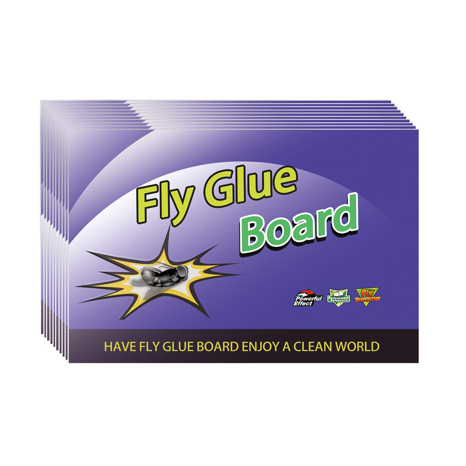 BAOBA Fly Trap,Fruit Fly Trap,Fly Traps for IndoorOutdoor Use,Fruit Fly Trap Indoor,Fly Paper,Gnat Trap,Sticky Traps for Mosquitos,Housefly,Ants,Spider,Roaches(10 Pack)