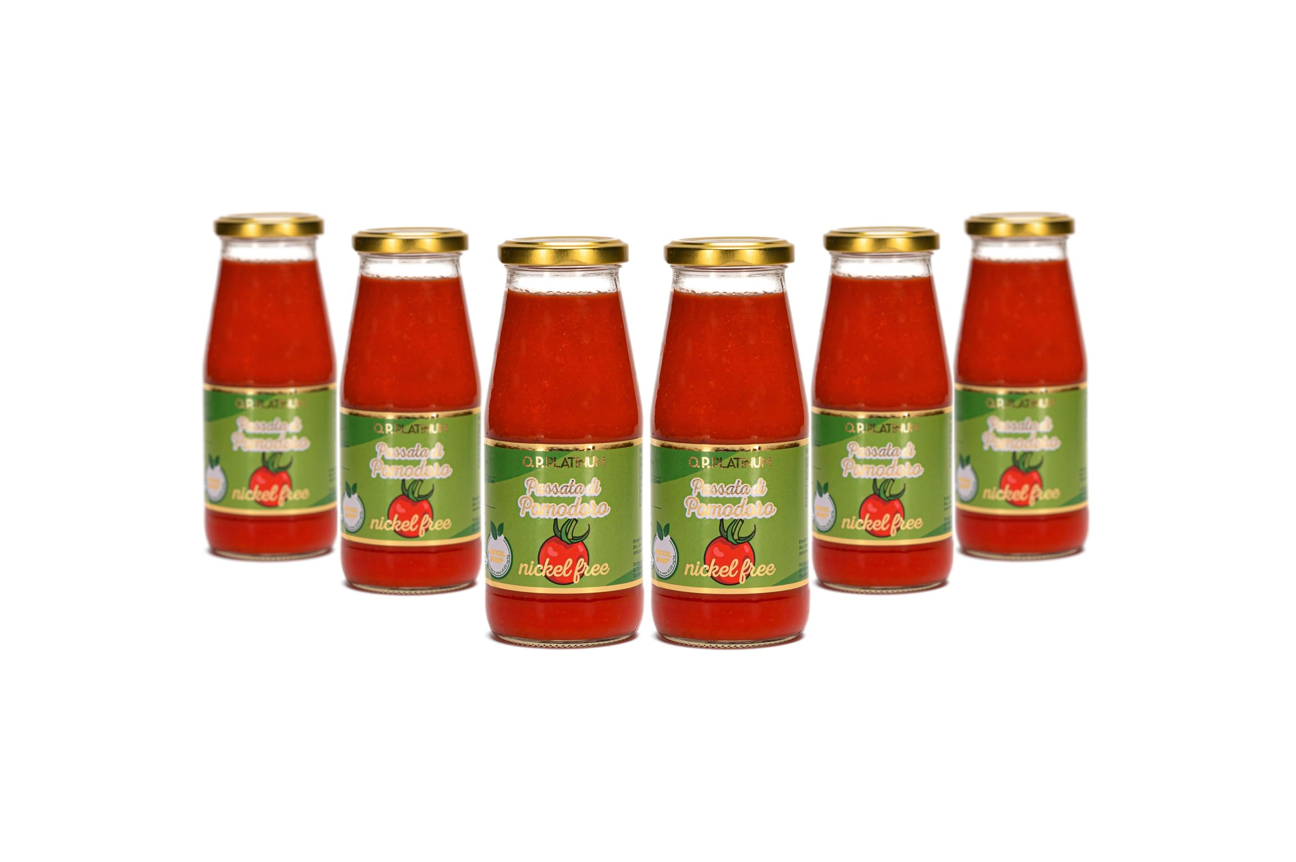 O.P. PLATINUM SAUCE TOMATE SANS NICKEL | SANS NICKEL 100% ITALIE - PAQUET DE 6X420gr