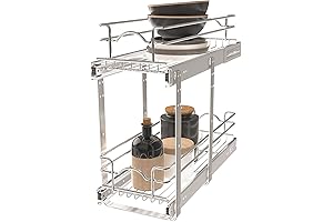 Rev-A-Shelf 2-Tier Kitchen Cabinet 9 Drawer Pullout Storage