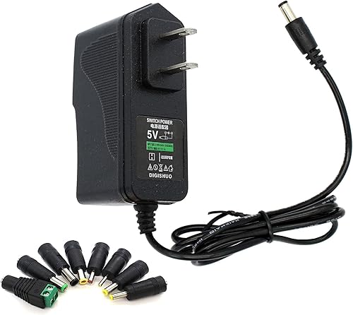DIGISHUO Adaptador de fuente de alimentación DC 1A 5W Interruptor transformador AC 110V220V a DC 5V 1A Convertidor de conmutación Controlador LED