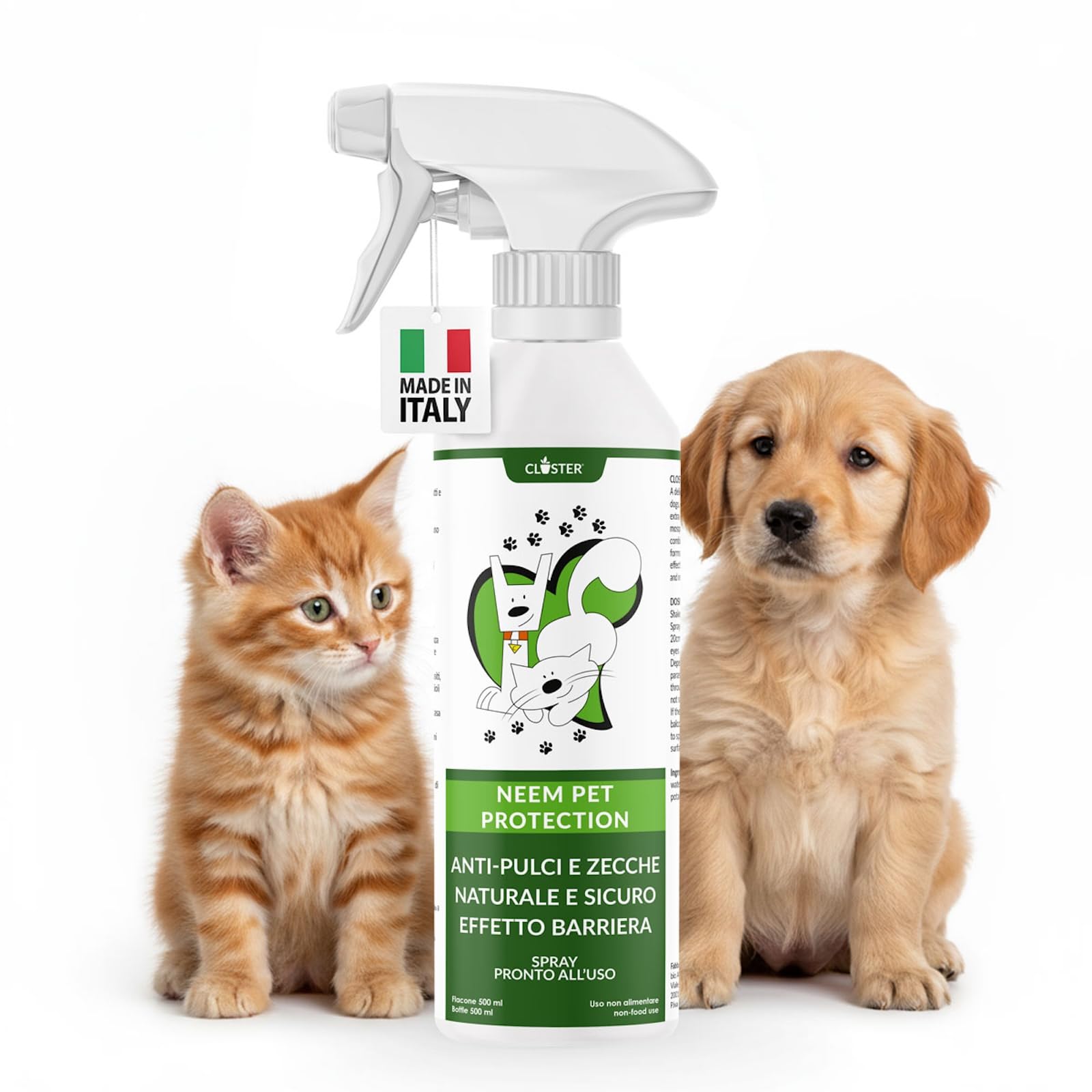 Neem Pet Protection Spray Antiparasitario Insecticida contra Pulgas Y Garrapatas Ácaros Piojos Insectos
