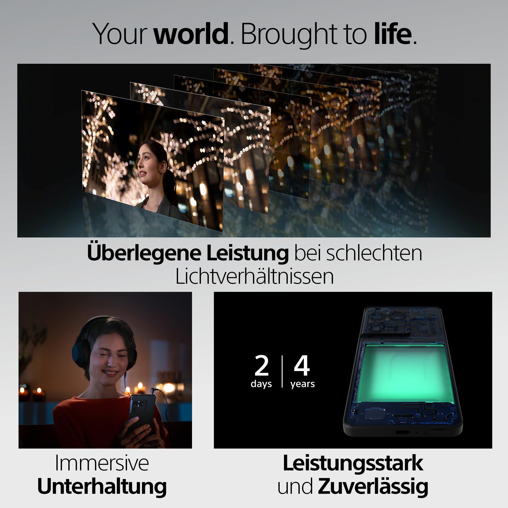Sony Xperia 1 VIII - 6,5" 19,5:9 FHD+ HDR OLED 120Hz, Dreifach-Kamera mit neuem Teleobjektiv, Xperia AI, Akku für 2 Tage, 3,5mm Audio, Dual SIM, Granat-Rot