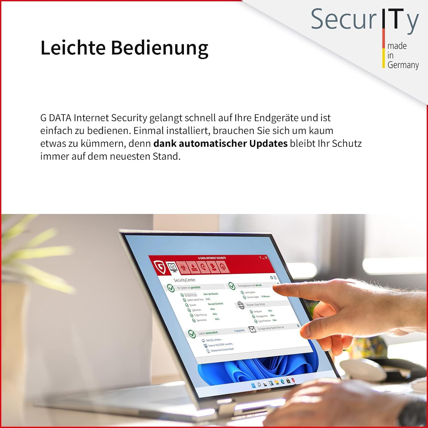 G DATA Internet Security 3 für 1 Sonderversion 2026 | 3 Geräte - 1 Jahr | Antivirus für PC, Mac, Android, iOS | Made in Germany | zukünftige Updates inklusive | Aktivierungscode per Email