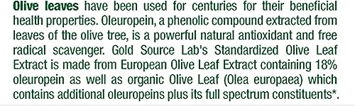 Miniatura 6 de Cápsulas de extracto de hoja de olivo orgánico – Hoja de olivo orgánica pura más extracto de oleuropeína estandarizado, 90 cápsulas vegetarianas,